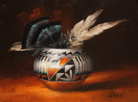 Feather Pot by Denise Imke
