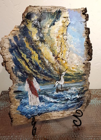 Jesus Walks on Water by Francis Roller