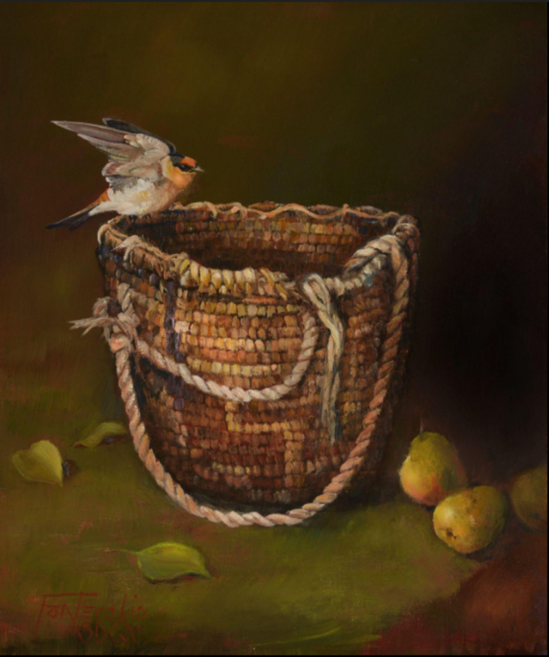 Native Basket, Wild Pears, and Cave Swallow