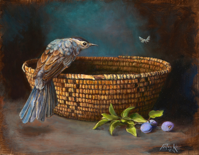 Northwest Basket, Wild Plums, and Gray Catbird