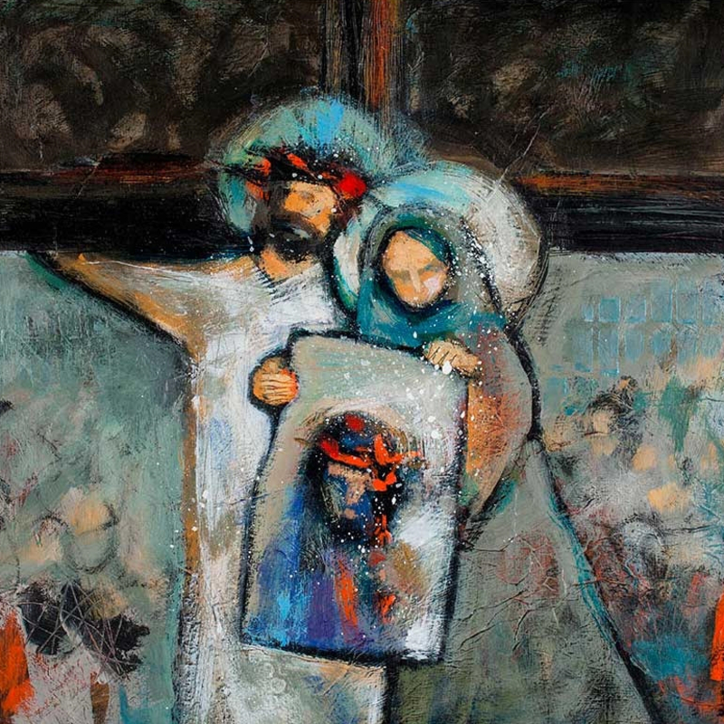 Station 6 Veronica Wipes the Face of Jesus