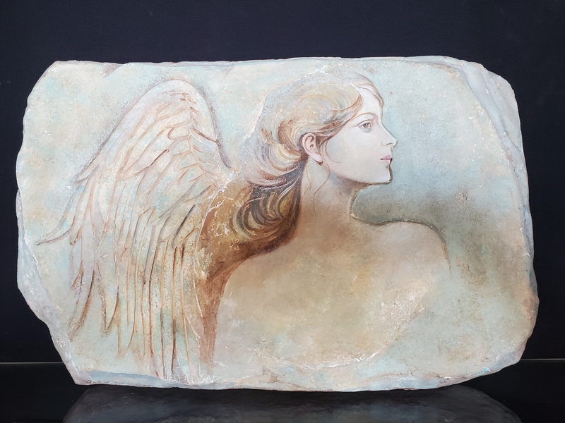 Stone Angel Tablet Blue by Lisa Fitzgibbons