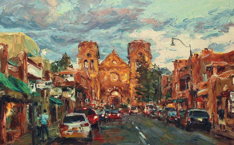 Golden Hour in Santa Fe by Lyudmila Agrich