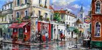 After the Rain, Montmartre by Manfred Rapp
