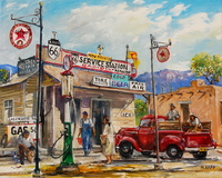 Gassing Up in Las Cruces by Manfred Rapp