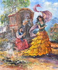 Hungarian Gypsies by Manfred Rapp