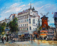 Moulin Rouge Cabaret, Paris by Manfred Rapp