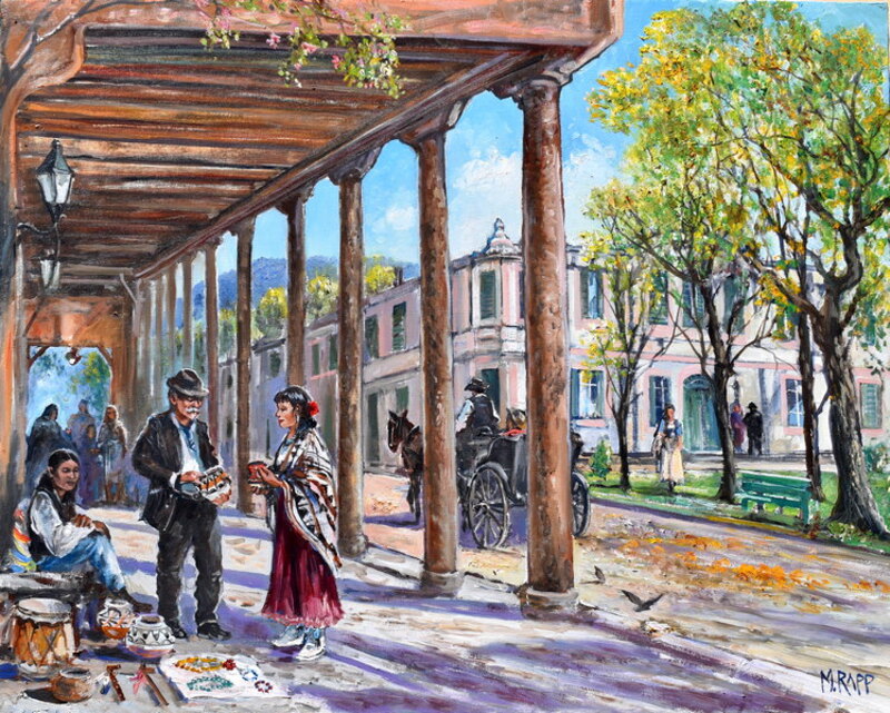 Palace Avenue in Santa Fe