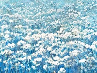 Azure Spring Wildflowers by Marlena Campbell