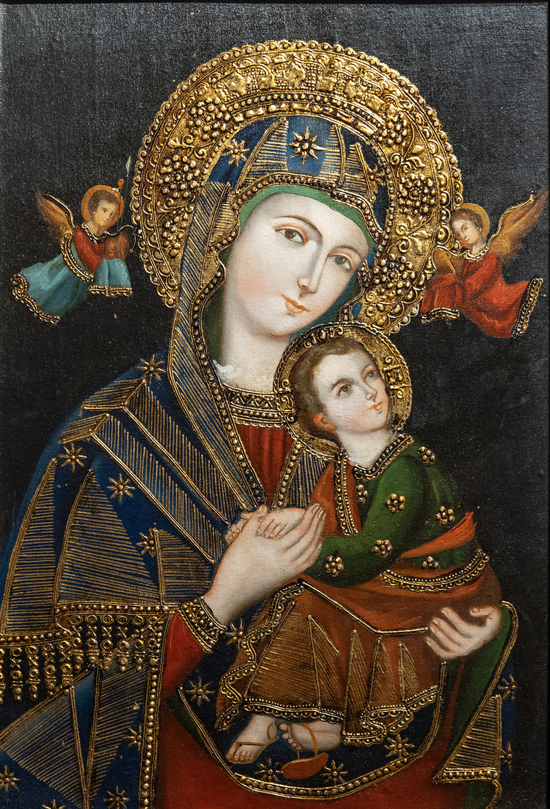Our Lady of Perpetual Help (No crown) by Peruvian Art