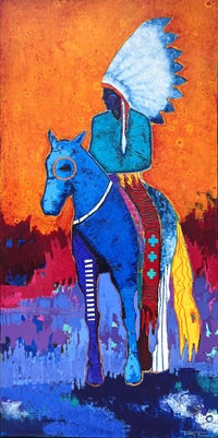 Red Sky Warrior II by Ray Tigerman