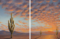 Last Light over Estrella diptych by Reid Richardson