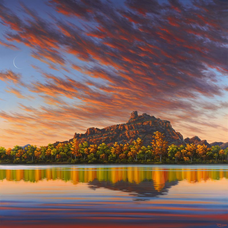 Red Mountain Reflection by Reid Richardson