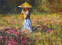 Yellow Parasol by Robert Hagan