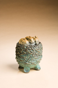 Dream Urn Bunnies by Star Liana York