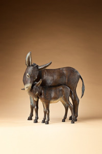 Nuzzling Burros by Star Liana York