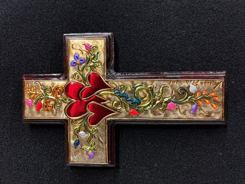 The Three Hearts Latin Cross